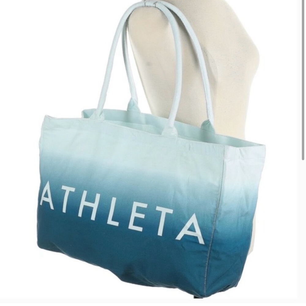 Athleta Teal Ombre Tote Bag